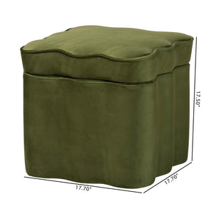   Modern European furniture - Scalloped Storage Ottoman - www.oroa.com | Oroa.com
