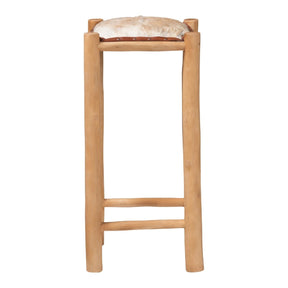 Modern European furniture - Rustic Teak Bar Stool - www.oroa.com