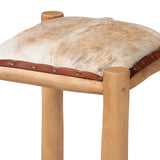 Modern European furniture - Rustic Teak Bar Stool - www.oroa.com