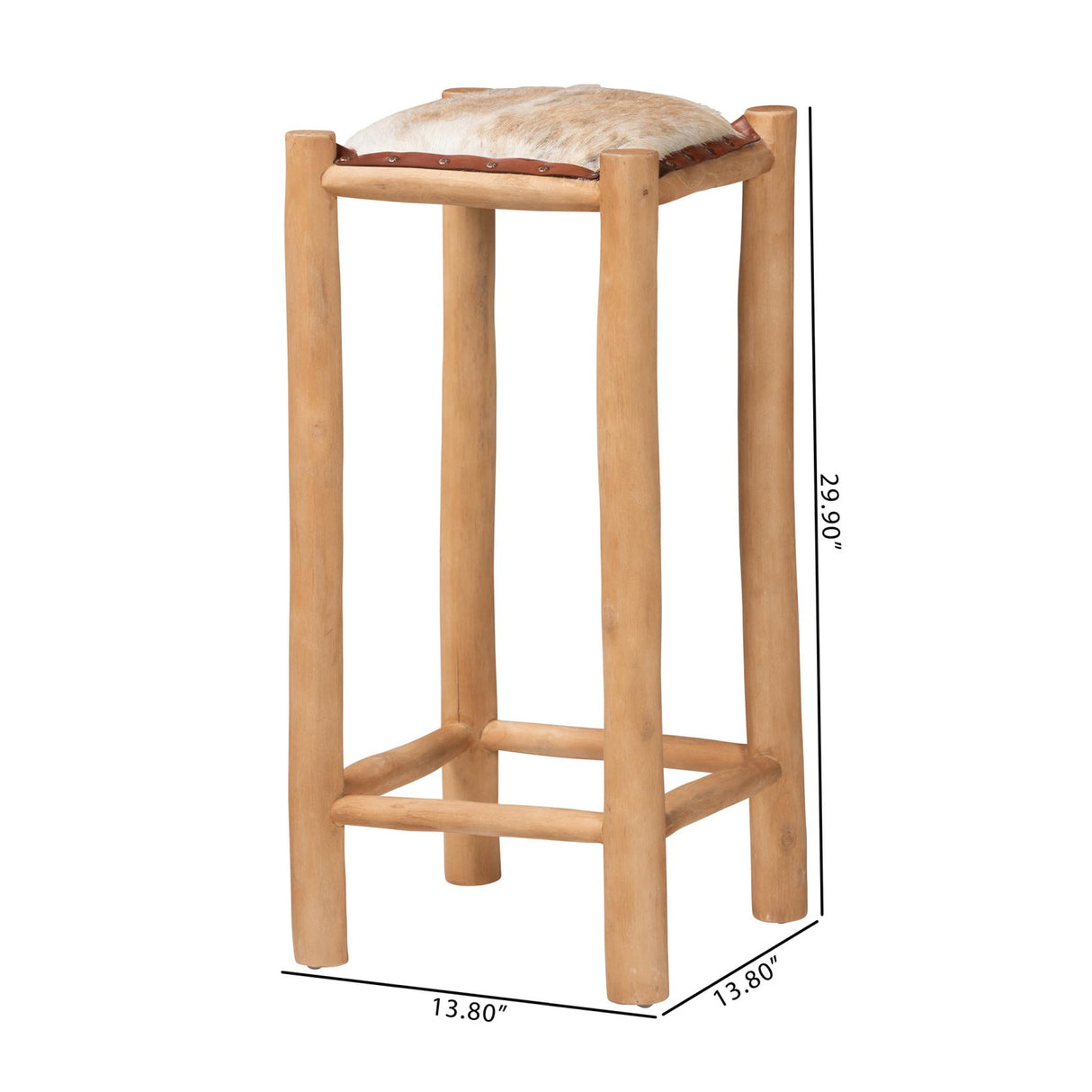 Modern European furniture - Rustic Teak Bar Stool - www.oroa.com