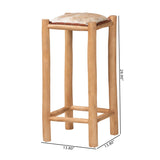 Modern European furniture - Rustic Teak Bar Stool - www.oroa.com