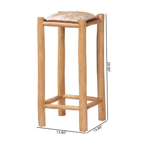 Modern European furniture - Rustic Teak Bar Stool - www.oroa.com