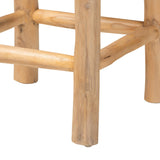 Modern European furniture - Rustic Leather Counter Stool - www.oroa.com