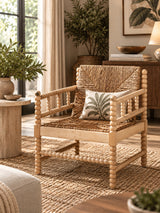 Woven Seagrass Bobbin Armchair | Bali Loom Dolores