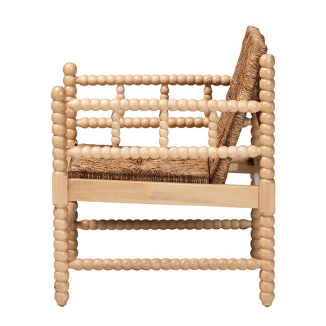 Woven Seagrass Bobbin Armchair | Bali Loom Dolores