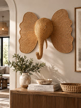 Rattan Elephant Wall Decor | OROA Kids Elissa