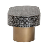 Modern European furniture - Capiz Shell Oval Coffee Table - www.oroa.com