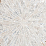 Modern European furniture - Capiz Shell Scalloped End Table - www.oroa.com