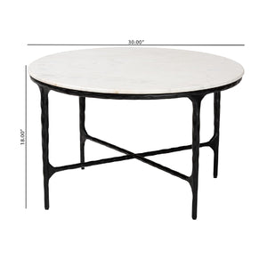   Modern European furniture - Round White Marble Coffee Table - www.oroa.com | Oroa.com