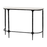 Modern European furniture - White Marble Console Table - www.oroa.com