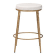 Modern European furniture - Hand-forged Metal Padded Counter Stool - www.oroa.com