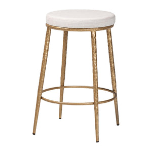   Modern European furniture - Hand-forged Metal Padded Counter Stool - www.oroa.com | Oroa.com