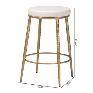   Modern European furniture - Hand-forged Metal Padded Counter Stool - www.oroa.com | Oroa.com