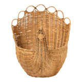 Modern European furniture - Natural Rattan Peacock Basket - www.oroa.com