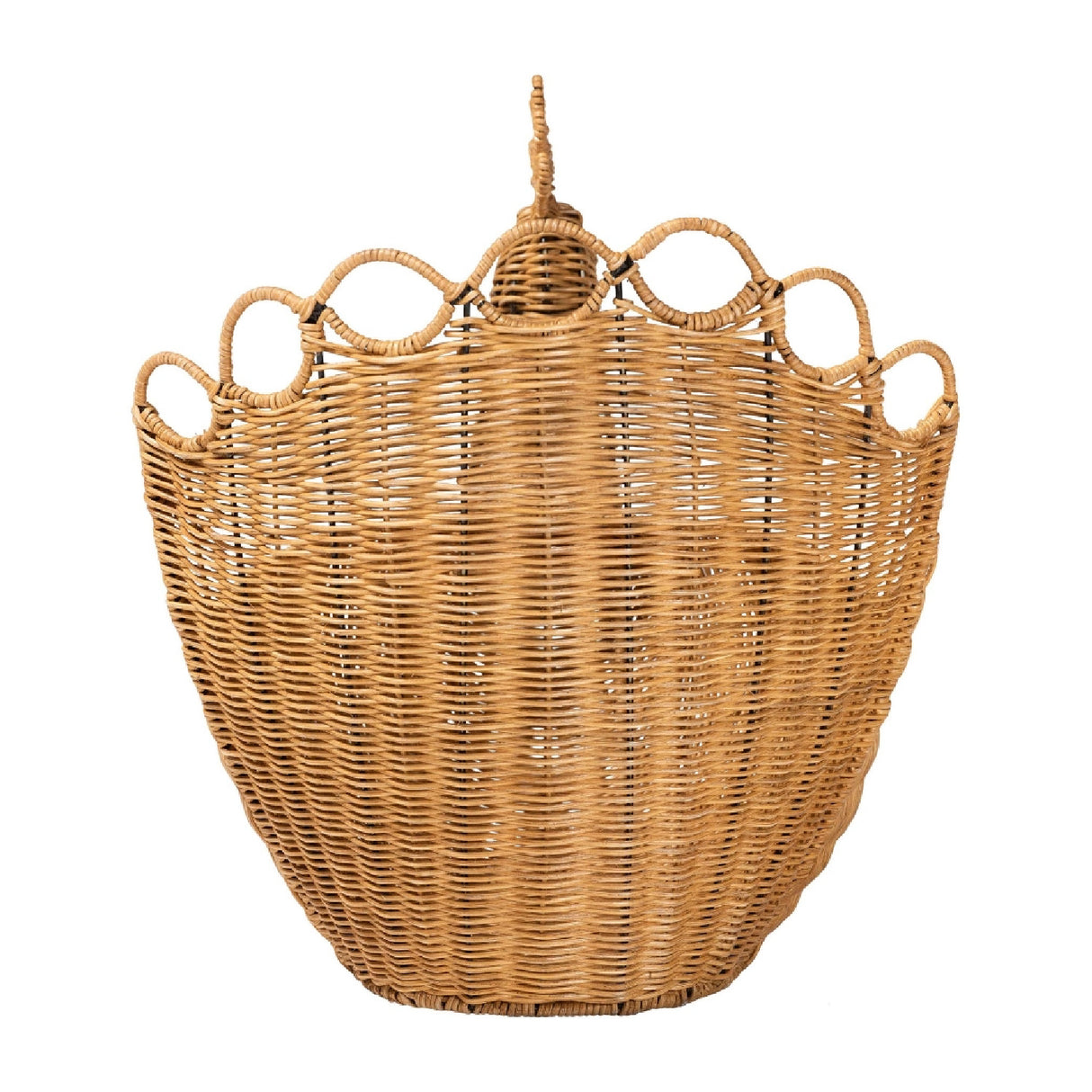 Modern European furniture - Natural Rattan Peacock Basket - www.oroa.com