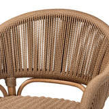 Modern European furniture - Rattan Indoor/Outdoor Barrel-Back Accent Chair - www.oroa.com