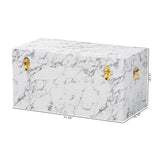 Modern European furniture - Marble Vinyl Storage Trunk - www.oroa.com