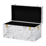 Modern European furniture - Marble Vinyl Storage Trunk - www.oroa.com