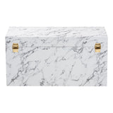 Modern European furniture - Marble Vinyl Storage Trunk - www.oroa.com