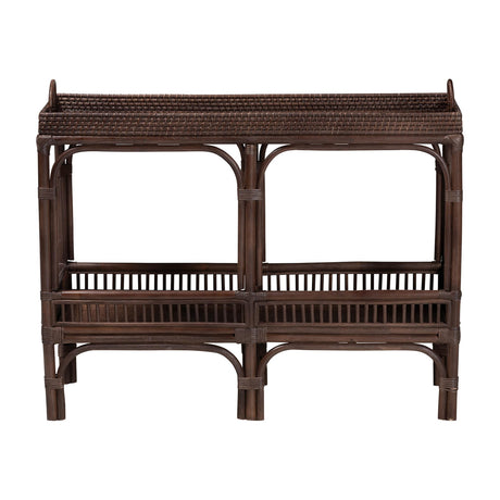   Modern European furniture - Woven Rattan Console Table - www.oroa.com | Oroa.com