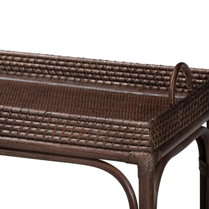   Modern European furniture - Woven Rattan Console Table - www.oroa.com | Oroa.com