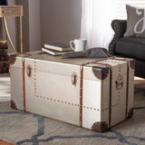 Modern European furniture - Silver Vintage Storage Trunk - www.oroa.com