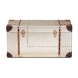 Modern European furniture - Silver Vintage Storage Trunk - www.oroa.com