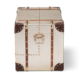 Modern European furniture - Silver Vintage Storage Trunk - www.oroa.com