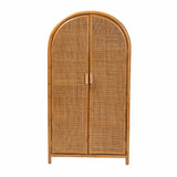 Modern European furniture - Arched Rattan 2-Door Cabinet - www.oroa.com