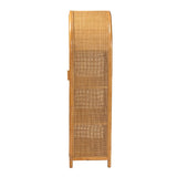 Modern European furniture - Arched Rattan 2-Door Cabinet - www.oroa.com