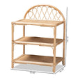 Modern European furniture - Natural Rattan 3-Tier Shelf - www.oroa.com