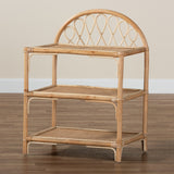 Modern European furniture - Natural Rattan 3-Tier Shelf - www.oroa.com