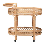 Modern European furniture - Natural Rattan Indoor/Outdoor Kitchen Cart - www.oroa.com