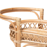 Modern European furniture - Natural Rattan Indoor/Outdoor Kitchen Cart - www.oroa.com