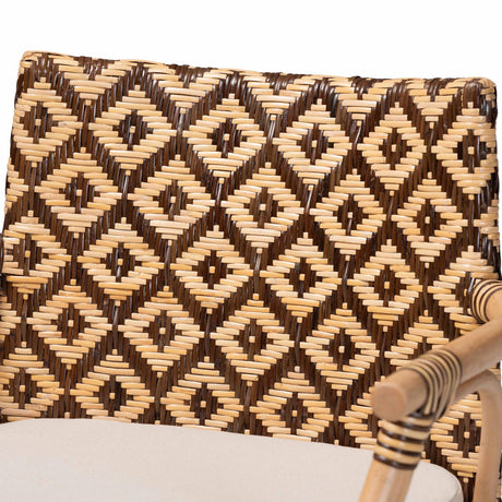 Rattan & Teak Counter Stool | Bali Loom Storsel