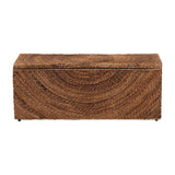 Modern European furniture - Handwoven Seagrass Storage Bench - www.oroa.com