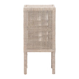 Modern European furniture - Handwoven Rattan Bedside Table - www.oroa.com