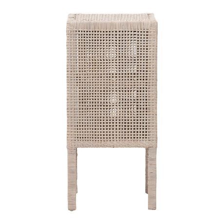 Modern European furniture - Handwoven Rattan Bedside Table - www.oroa.com