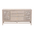 Modern European furniture - Gray Rattan 3-Drawer Cabinet - www.oroa.com