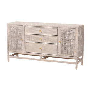   Modern European furniture - Gray Rattan 3-Drawer Cabinet - www.oroa.com | Oroa.com