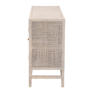   Modern European furniture - Gray Rattan 3-Drawer Cabinet - www.oroa.com | Oroa.com
