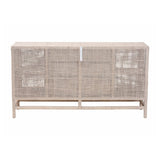 Modern European furniture - Gray Rattan 3-Drawer Cabinet - www.oroa.com