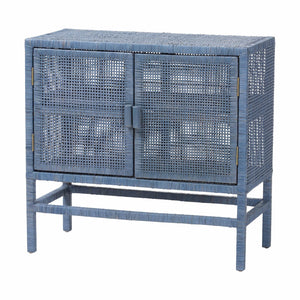   Modern European furniture - Blue Rattan 2-Door Cabinet - www.oroa.com | Oroa.com
