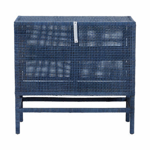   Modern European furniture - Blue Rattan 2-Door Cabinet - www.oroa.com | Oroa.com