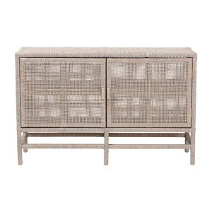   Modern European furniture - Vivan Natural Rattan Storage Cabinet - 2-Tier Handwovena - www.oroa.com | Oroa.com