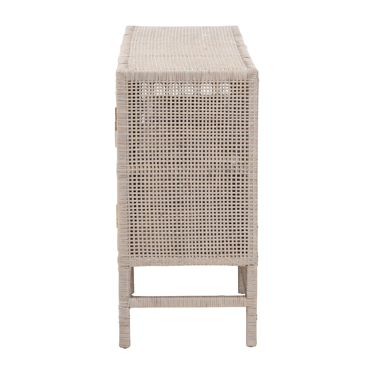   Modern European furniture - Vivan Natural Rattan Storage Cabinet - 2-Tier Handwovena - www.oroa.com | Oroa.com