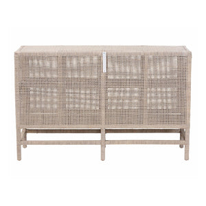   Modern European furniture - Vivan Natural Rattan Storage Cabinet - 2-Tier Handwovena - www.oroa.com | Oroa.com