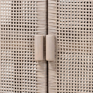   Modern European furniture - Vivan Natural Rattan Storage Cabinet - 2-Tier Handwovena - www.oroa.com | Oroa.com