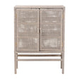 Modern European furniture - Gray Rattan 2-Door Cabinet - www.oroa.com