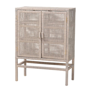   Modern European furniture - Gray Rattan 2-Door Cabinet - www.oroa.com | Oroa.com